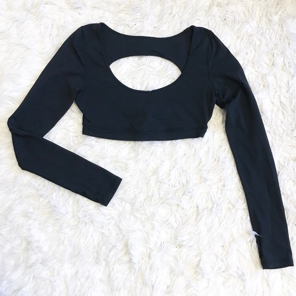 long sleeve bra top
